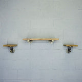 Cape Coral Farmhouse Industrial 30" & 8" Wide 3-Piece Multi-Purpose Wall Shelf