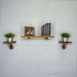 Cape Coral Farmhouse Industrial 30" & 8" Wide 3-Piece Multi-Purpose Wall Shelf