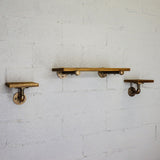 Cape Coral Farmhouse Industrial 30" & 8" Wide 3-Piece Multi-Purpose Wall Shelf