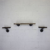 Cape Coral Farmhouse Industrial 30" & 8" Wide 3-Piece Multi-Purpose Wall Shelf