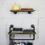 Austin Farmhouse Industrial 24" & 27" Wide 2-Piece Multi-Purpose Wall Shelf Rack