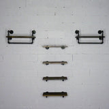 Sarasota Farmhouse Industrial 30" & 33" Wide 6-Piece Rack Wall Shelf Bundle
