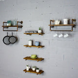 Sarasota Farmhouse Industrial 30" & 33" Wide 6-Piece Rack Wall Shelf Bundle