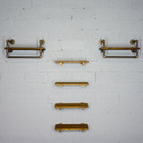 Sarasota Farmhouse Industrial 30" & 33" Wide 6-Piece Rack Wall Shelf Bundle