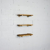 Colorado Springs 3-Piece 30-Inch Industrial Farmhouse Wall Shelf Bundle