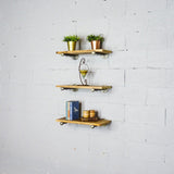 Colorado Springs 3-Piece 30-Inch Industrial Farmhouse Wall Shelf Bundle