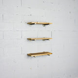 Colorado Springs 3-Piece 30-Inch Industrial Farmhouse Wall Shelf Bundle
