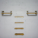 Sarasota Farmhouse Industrial 30" & 33" Wide 6-Piece Rack Wall Shelf Bundle