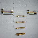 Sarasota Farmhouse Industrial 30" & 33" Wide 6-Piece Rack Wall Shelf Bundle