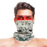 High-Jump Camouflage Hiking Scarves Bandana Men Women Face Mask Tactical Outdoor Magic Headwear Camping Hiking Neck Warmer Scarf