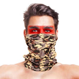 High-Jump Camouflage Hiking Scarves Bandana Men Women Face Mask Tactical Outdoor Magic Headwear Camping Hiking Neck Warmer Scarf