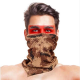 High-Jump Camouflage Hiking Scarves Bandana Men Women Face Mask Tactical Outdoor Magic Headwear Camping Hiking Neck Warmer Scarf
