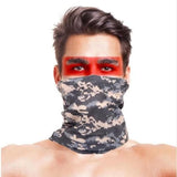 High-Jump Camouflage Hiking Scarves Bandana Men Women Face Mask Tactical Outdoor Magic Headwear Camping Hiking Neck Warmer Scarf