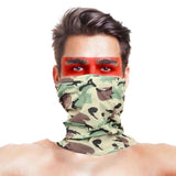 High-Jump Camouflage Hiking Scarves Bandana Men Women Face Mask Tactical Outdoor Magic Headwear Camping Hiking Neck Warmer Scarf