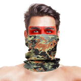 High-Jump Camouflage Hiking Scarves Bandana Men Women Face Mask Tactical Outdoor Magic Headwear Camping Hiking Neck Warmer Scarf