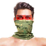High-Jump Camouflage Hiking Scarves Bandana Men Women Face Mask Tactical Outdoor Magic Headwear Camping Hiking Neck Warmer Scarf