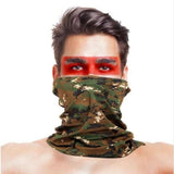 High-Jump Camouflage Hiking Scarves Bandana Men Women Face Mask Tactical Outdoor Magic Headwear Camping Hiking Neck Warmer Scarf