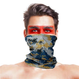 High-Jump Camouflage Hiking Scarves Bandana Men Women Face Mask Tactical Outdoor Magic Headwear Camping Hiking Neck Warmer Scarf