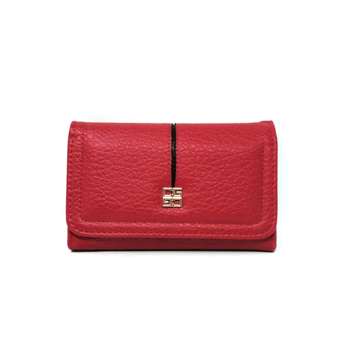 VKP1474 Red - New Elephant Print Solid Color Long Wallet
