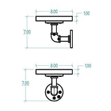 Ames Industrial Chic Decorative Shelf
