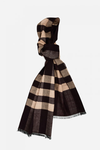 SF1307-BRN Checkered 2020 Autumn & Winter Newest Style Men's scarves