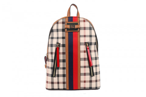 SY2213-BRN1 - Fashion High Capacity Backpack School Bag