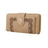 VKP1345-1 Beige  -  Multilayer Purse with Hollow Detail