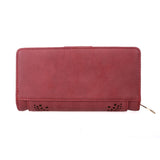 VKP1345-1 Red  -  Multilayer Purse with Hollow Detail