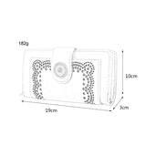 VKP1345-1 Red  -  Multilayer Purse with Hollow Detail