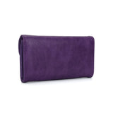 VKP1425 Purple  -Elegant Women Metal Button Wallet