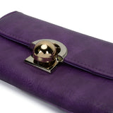 VKP1425 Purple  -Elegant Women Metal Button Wallet