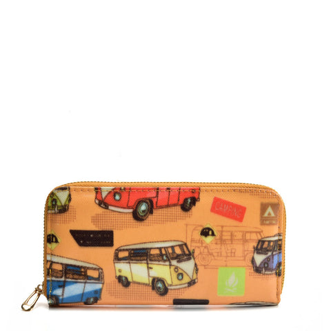 VKP1625 G - Long Wallet With Cartoon Car Decoration