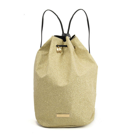 SY2181 GOLD - Bucket Bag With Rope Bundle Mouth