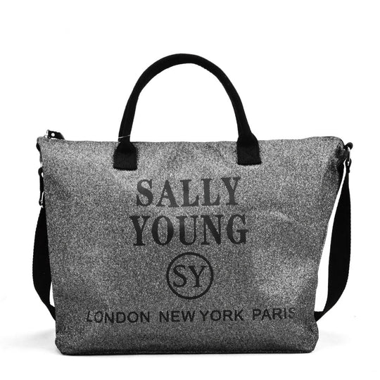 SY2183 SILVER&WHITE - Cross Body Bag With Letter Printing (Was £8)