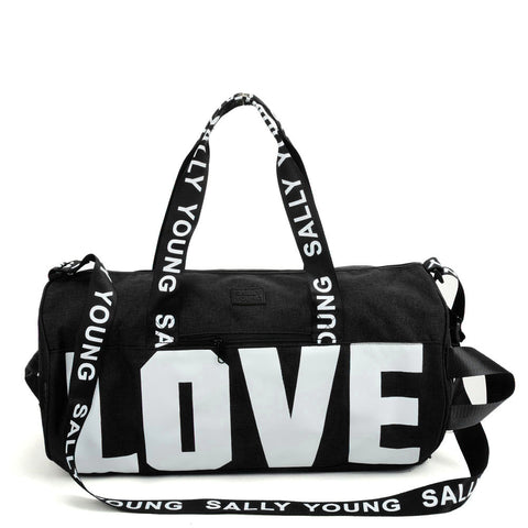 SY2187 BLACK - Hand-held Dual-purpose Traveling Bag With Oblique Shoulder