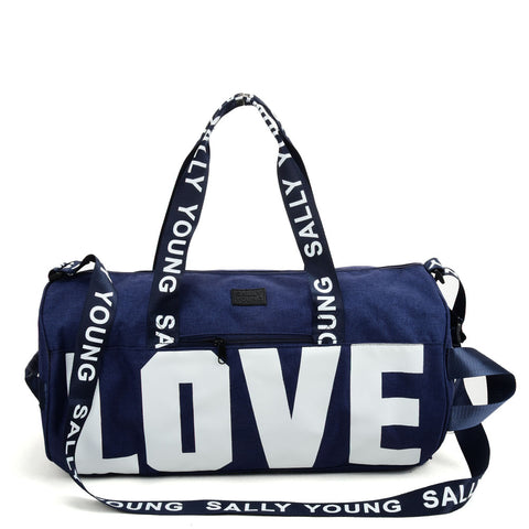 SY2187 BLUE - Hand-held Dual-purpose Traveling Bag With Oblique Shoulder (was £10)