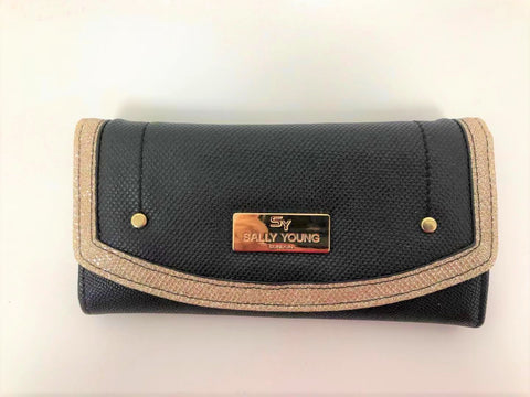 SY5062-1 Black Flap Fashion Wallet