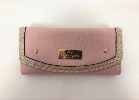 SY5062-1 Pink Flap Fashion Wallet