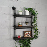 Juneau Industrial Wall Mounted 24" Wide Etagere Rack