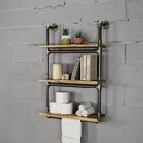 Juneau Industrial Wall Mounted 24" Wide Etagere Rack