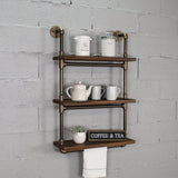 Juneau Industrial Wall Mounted 24" Wide Etagere Rack