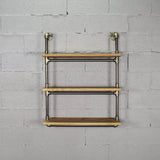 Juneau Industrial Chic  30” Wide  3-Tier Wall Mounted Etagere Bookcase