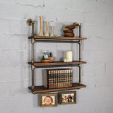 Juneau Industrial Chic  30” Wide  3-Tier Wall Mounted Etagere Bookcase