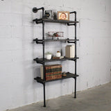 Sacramento Industrial Chic  33” Wide  4-Tier Etagere Bookcase