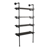 Sacramento Industrial Chic  33” Wide  4-Tier Etagere Bookcase