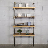 Sacramento Industrial Chic  33” Wide  4-Tier Etagere Bookcase
