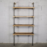Sacramento Industrial Chic  33” Wide  4-Tier Etagere Bookcase