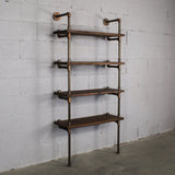 Sacramento Industrial Chic  33” Wide  4-Tier Etagere Bookcase